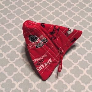 Arkansas Razorbacks Handmade Quilted Pouch Bag